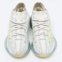 Pre Owned Yeezy x Adidas Blue Knit Fabric Boost 380 Alien Blue Sneakers Size 40
