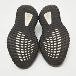 Pre Owned Yeezy x Adidas Black Knit Fabric Boost 350 V2 Yecheil Non-Reflective Sneakers Size 38 2/3