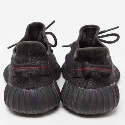 Yeezy x Adidas Black Knit Fabric Boost 350 V2 Black (Non Reflective) Sneakers Size 38