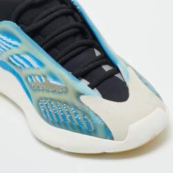 Pre Owned Yeezy x Adidas Blue Mesh and Rubber Boost 700 V3 Arzareth Sneakers Size 38