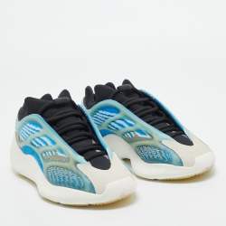 Pre Owned Yeezy x Adidas Blue Mesh and Rubber Boost 700 V3 Arzareth Sneakers Size 38