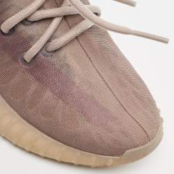 Pre Owned Yeezy x Adidas Brown Mesh Boost 350 V2 Mono Mist Sneakers Size 38
