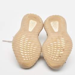 Pre Owned Yeezy x Adidas Brown Mesh Boost 350 V2 Mono Mist Sneakers Size 38