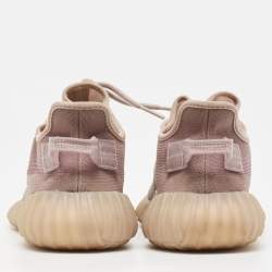 Pre Owned Yeezy x Adidas Brown Mesh Boost 350 V2 Mono Mist Sneakers Size 38