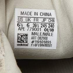 Pre Owned Yeezy x Adidas Grey/White Suede and Mesh Yeezy 500 blush Sneakers Size 39 1/3