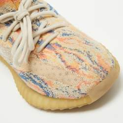Yeezy x Adidas Multicolor Knit Fabric and Mesh Boost 350 V2  Sneakers Size 37.5