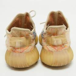 Yeezy x Adidas Multicolor Knit Fabric and Mesh Boost 350 V2  Sneakers Size 37.5