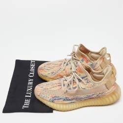 Yeezy x Adidas Multicolor Knit Fabric Boost 350 V2 Mx-Oat Sneakers Size 38 2/3