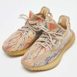 Yeezy x Adidas Multicolor Knit Fabric Boost 350 V2 Mx-Oat Sneakers Size 38 2/3