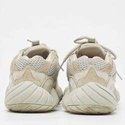 Pre Owned Yeezy x Adidas Grey Suede and Fabric Yeezy 500 salt Sneakers Size 38