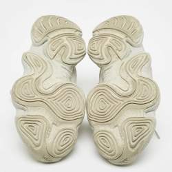 Pre Owned Yeezy x Adidas Grey Suede and Fabric Yeezy 500 salt Sneakers Size 38
