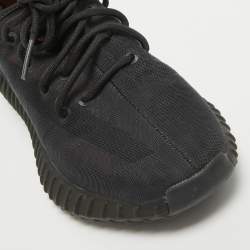 Pre Owned Yeezy x Adidas Black Mesh Boost 350 V2 cinder Sneakers Size 38 1/3