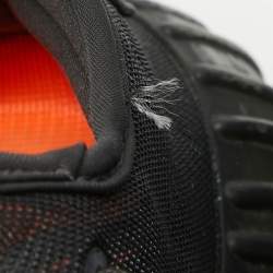 Pre Owned Yeezy x Adidas Black Mesh Boost 350 V2 cinder Sneakers Size 38 1/3