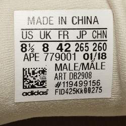 Pre Owned Yeezy x Adidas Grey Suede And Leather Yeezy 500 Sneakers Size 42