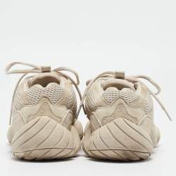 Pre Owned Yeezy x Adidas Grey Suede And Leather Yeezy 500 Sneakers Size 42