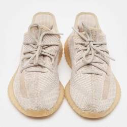 Yeezy x Adidas Two Tone Knit Fabric Boost 350 V2 Synth Sneakers Size 38 2/3