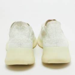 Pre Owned Yeezy x Adidas White Knit Fabric Boost 380 Calcite Glow Sneakers Size 39 1/3