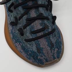 Pre Owned Yeezy x Adidas Blue Knit Fabric Boost 380 Covellite Sneakers Size 39.5