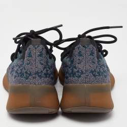 Pre Owned Yeezy x Adidas Blue Knit Fabric Boost 380 Covellite Sneakers Size 39.5