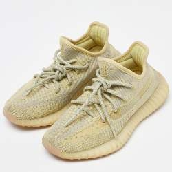 Yeezy x Adidas Two Tone Knit Fabric Boost 350 V2 Static Sneakers Size 36