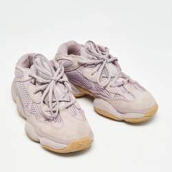 Yeezy x Adidas Purple Suede and Fabric Yeezy 500 Sneakers Size 38