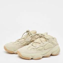 Pre Owned Yeezy x Adidas Grey  Suede and Nylon Yeezy 500  Sneakers Size 38 2/3
