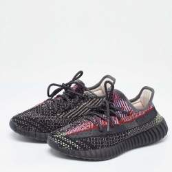 Pre Owned Yeezy x Adidas Multicolor Knit Fabric Boost 350 V2 Yecheil (Non-Reflective) Sneakers Size 38.5