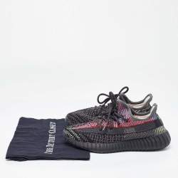 Pre Owned Yeezy x Adidas Multicolor Knit Fabric Boost 350 V2 Yecheil (Non-Reflective) Sneakers Size 38.5