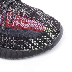 Pre Owned Yeezy x Adidas Multicolor Knit Fabric Boost 350 V2 Yecheil (Non-Reflective) Sneakers Size 38.5