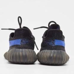 Yeezy x Adidas Black/Blue Knit Fabric Boost 350 V2 Dazzling Blue Sneakers Size 38 2/3