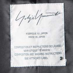 Yohji Yamamoto Black Draped Wool Vest M