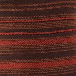 Pre Owned Yves Saint Laurent Brown Striped Wool & Cashmere Knit Midi Dress S