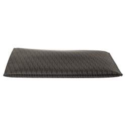 Pre Owned Saint Laurent Brown Coated Canvas Monogram Zip Pouch