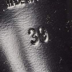 Pre Owned Yves Saint Laurent Blue Denim Tribute Ankle Strap Sandals Size 39