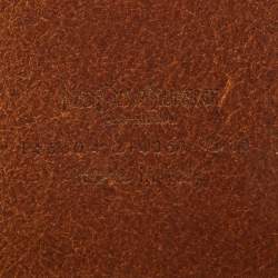 Pre Owned Yves Saint Laurent Brown Leather Wide Waist Belt 95CM