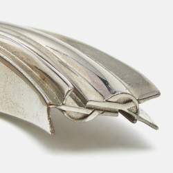 Pre Owned Yves Saint Laurent Silver Tone Open Cuff Bracelet