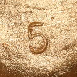 Pre Owned Yves Saint Laurent Arty Dots Green Cabochon Gold Tone Ring Size 49