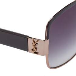 Yves Saint Laurent Rose Gold/Grey Gradient YSL 6301/S Square Sunglasses