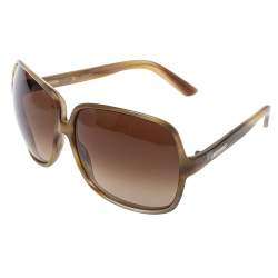Yves Saint Laurent Beige/Brown Gradient YSL 6134/S Oversized Sunglasses