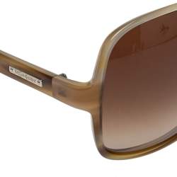 Yves Saint Laurent Beige/Brown Gradient YSL 6134/S Oversized Sunglasses