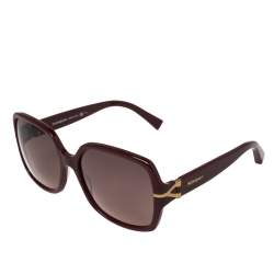 Pre Owned Yves Saint Laurent Bordeaux / Burgundy YSL6307/S Square Sunglasses