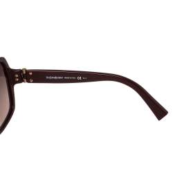 Pre Owned Yves Saint Laurent Bordeaux / Burgundy YSL6307/S Square Sunglasses
