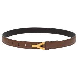 SAINT LAURENT 2.5cm Leather Belt for Men