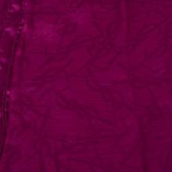 Pre Owned Yves Saint Laurent Purple Monogram Cotton & Silk Scarf