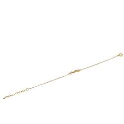 Pre Owned Yves Saint Laurent Paris Gold Tone Monogram Charm Bracelet