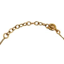 Pre Owned Yves Saint Laurent Paris Gold Tone Monogram Charm Bracelet