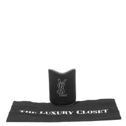 Yves Saint Laurent Black Leather Phone Cover