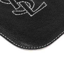 Yves Saint Laurent Black Leather Phone Cover