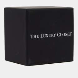 Pre Owned Yves Saint Laurent Wood Beads and Velvet Bow Long Necklace