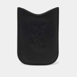 Yves Saint Laurent Black Leather Porte Blackberry Cover